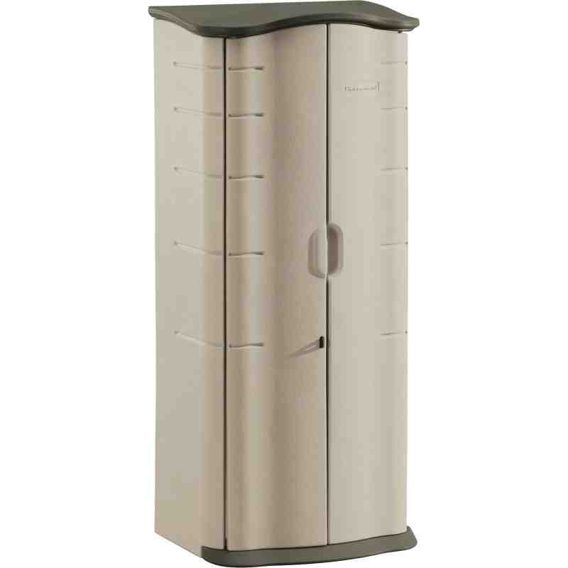 RUBBERMAID HOME  Rubbermaid® Vertical Storage Sheds Width: 26" Depth: 19" Storage capacity: 17 cu. ft. - 1