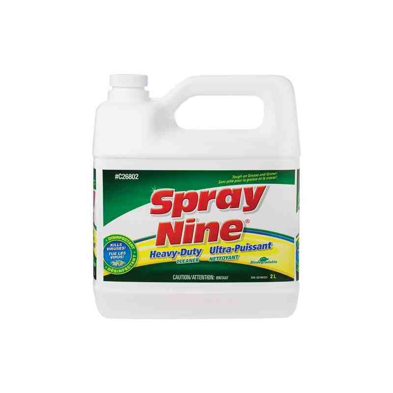 Spray Nine C26802 Heavy-Duty Cleaner/Disinfectant, Jug, 2 L - [DefendUse.com] - C26802 - Spray Nine®