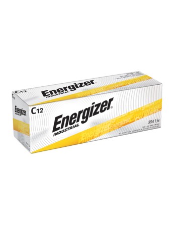 Alkaline Industrial Batteries, C, 1.5 V Box of 12
