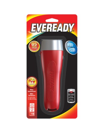 Eveready® All-Purpose Flashlight, LED, 65 Lumens, D Batteries Each