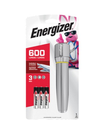 Vision HD Metal Light with Digital Focus, LED, 600 Lumens, AAA Batteries Each