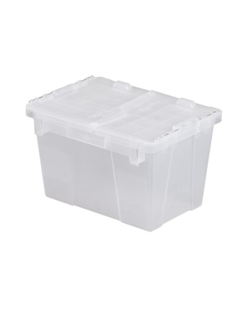 Flipak® Polypropylene Plastic (PP) Distribution Containers, 15.2" x 10.9" x 9.7", Clear