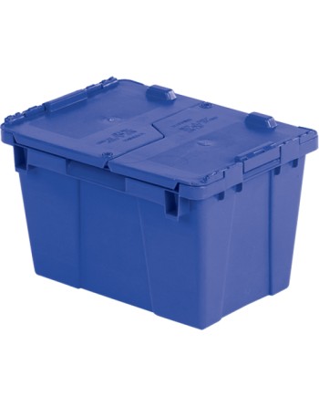 Flipak® Polyethylene Plastic (PE) Distribution Containers, 15.2" x 10.9" x 9.7", Blue