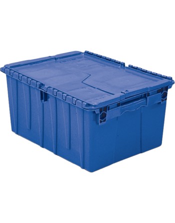 Flipak® Polyethylene Plastic (PE) Distribution Containers, 22.3" x 13" x 12.8", Blue