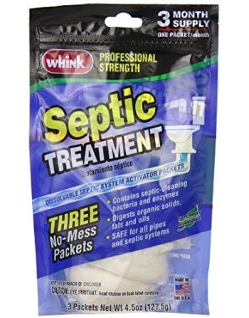 Whink® 346841 Septic Treatment Packets, Case of 6/128g - [DefendUse.com] - 346841 - WHINK®