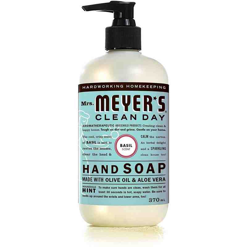 Mrs.Meyers 59200708602 Clean Day, Hand Soap,  Basil, Case of 6/370ml - [DefendUse.com] - 59200708602 - Hand Soap