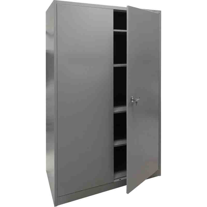 DEFENDUSE Storage Cabinet, Steel, 4 Shelves, 78" H x 48" W x 24" D, Grey - [DefendUse.com] -  - Storage Cabinets