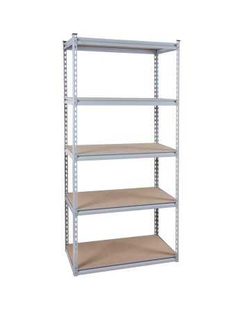 Heavy-Duty Shelving, Steel, Boltless, 1200 lbs. Capacity, 48" W x 72" H x 18" D - 1