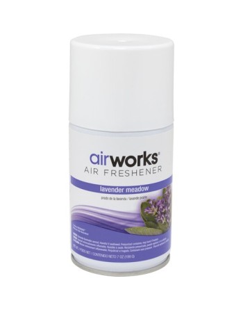 HOSPECO, AirWorks Metered Air Fresheners, Lavender Meadow, Aerosol Can, Case of 12 - [Cleaning Supplies Canada Discounts] - 7936