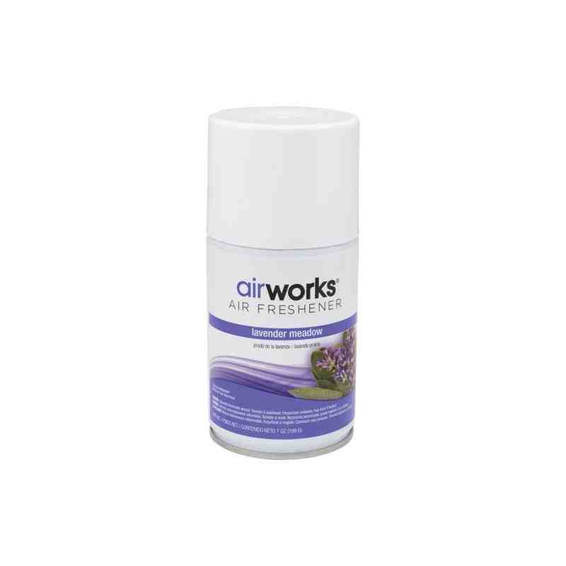 HOSPECO, AirWorks Metered Air Fresheners, Lavender Meadow, Aerosol Can, Case of 12 - [Cleaning Supplies Canada Discounts] - 7936