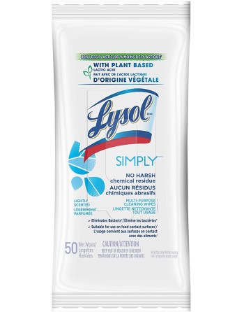Lysol® Daily Cleaning Wipes, Citrus, Case of 6/50ct [CB490181] - [DefendUse.com] - 19200-49018 - Lysol® Cleaning Product
