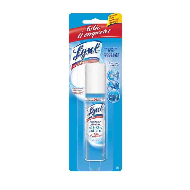 Lysol Disinfectant Spray - All in One To Go - Crisp Linen® 28 g 12/28g[CB741870] - 1