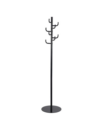 SAFCO  Safco® Coat Rack Overall Height: 68" Colour: Black No. of Hooks: 8 Base Width: 15" - 1