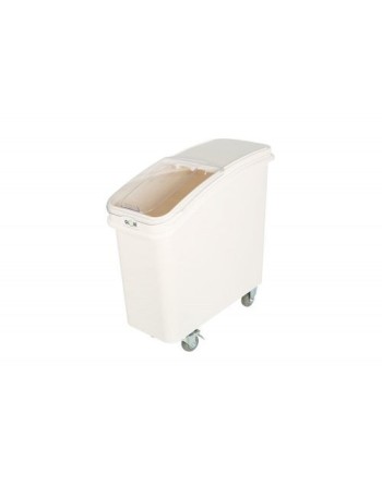 Ingredient Bin w/Lid/Scoop 81L - White/Clear - [Cleaning Supplies Canada Discounts] - 1250 - [DefendUse.com]