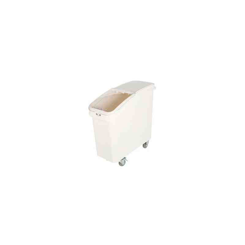 Ingredient Bin w/Lid/Scoop 81L - White/Clear - [Cleaning Supplies Canada Discounts] - 1250 - [DefendUse.com]