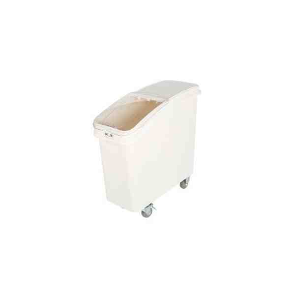 Ingredient Bin w/Lid/Scoop 81L - White/Clear - [Cleaning Supplies Canada Discounts] - 1250 - [DefendUse.com]