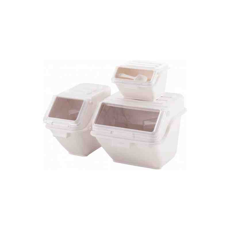 GLOBE Shelf Ingredient Bin 24L - White/Clear - [Cleaning Supplies Canada Discounts] - 1253 - [DefendUse.com]