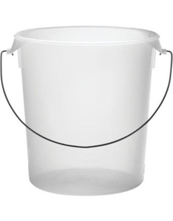 RUBBERMAID, Round Storage Container with Bail Clear, Colour: Clear, Capacity: 22 qt. - [DefendUse.com] - FG572924CLR - Food Stor