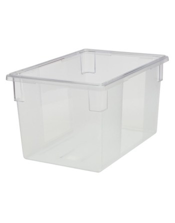Rubbermaid FG330100CLR Clear Polycarbonate Food Storage Box - 26" x 18" x 15" - [DefendUse.com] - FG330100CLR - Commercial & Hom