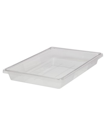 Rubbermaid FG330600CLR Clear Polycarbonate Food Storage Box - 26" x 18" x 3 1/2" - [DefendUse.com] - FG330600CLR - Commercial & 