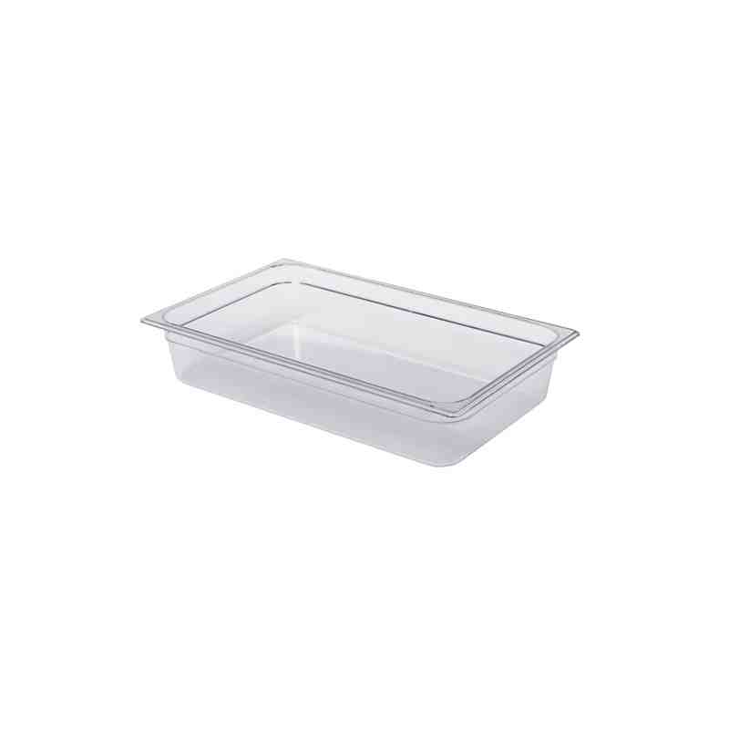Rubbermaid FG330700CLR Clear Polycarbonate Food Storage Box - 18" x 12" x 3 1/2" - [DefendUse.com] - FG330700CLR - Commercial & 