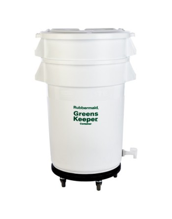 RUBBERMAID, GreensKeeper Container, Colour: White, Capacity: 121.1 L - [Cleaning Supplies Canada Discounts] - FG263600WHT - [Def
