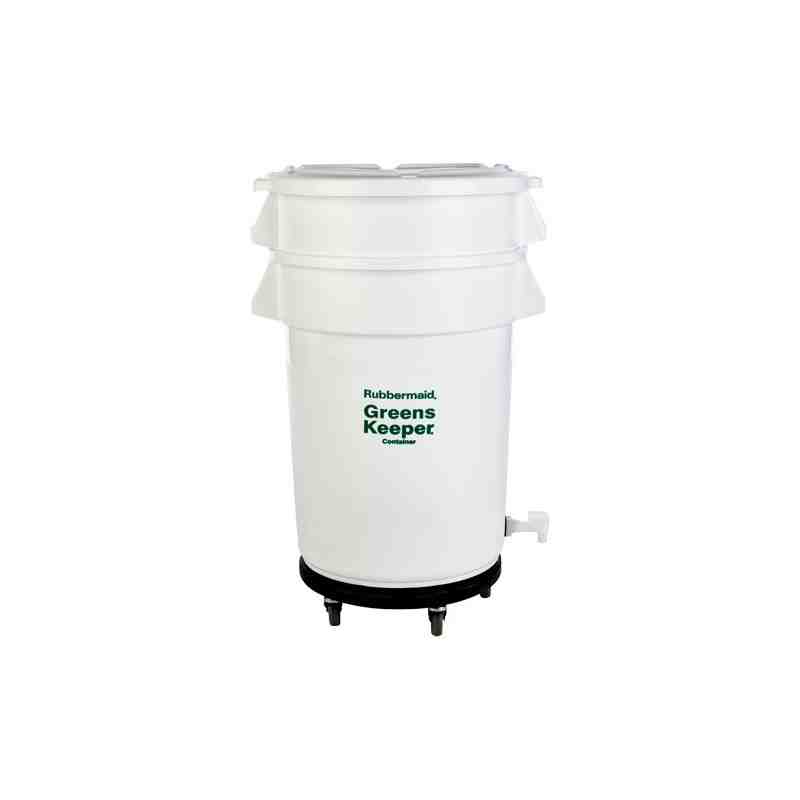 RUBBERMAID, GreensKeeper Container, Colour: White, Capacity: 121.1 L - [Cleaning Supplies Canada Discounts] - FG263600WHT - [Def