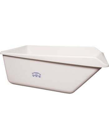 REMCO PRODUCTS, Angled Dump Tub, Colour: White, Dimensions (L x W x H): 54.6" x 32" x 21.7" - [Cleaning Supplies Canada Discount
