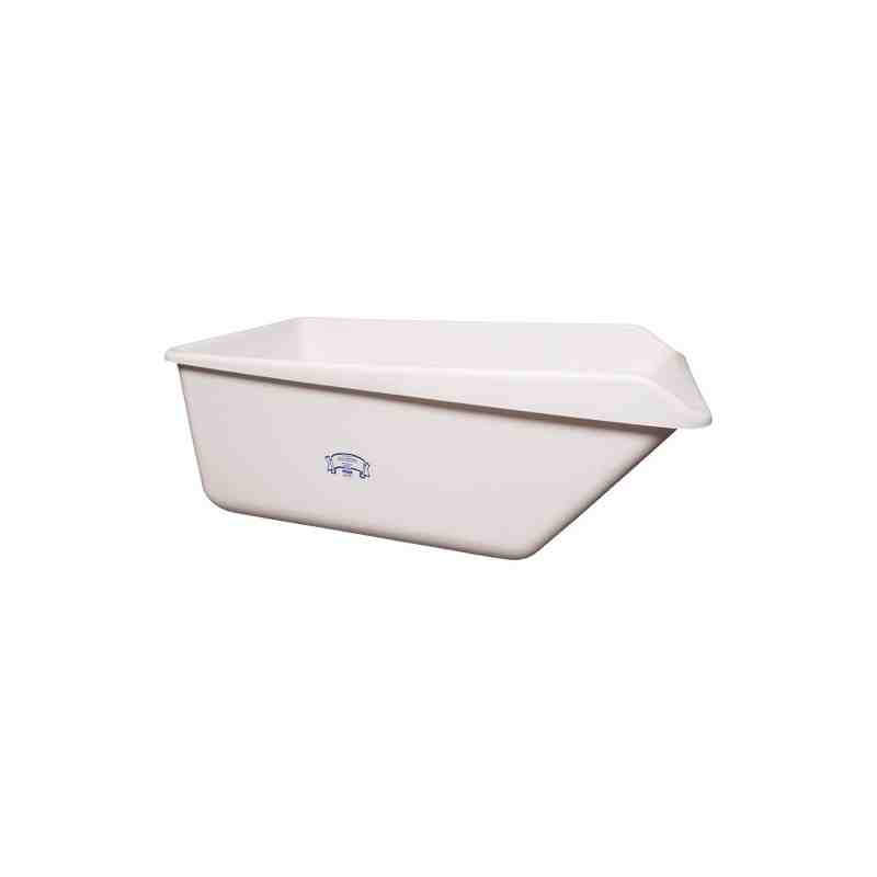 REMCO PRODUCTS, Angled Dump Tub, Colour: White, Dimensions (L x W x H): 54.6" x 32" x 21.7" - [Cleaning Supplies Canada Discount
