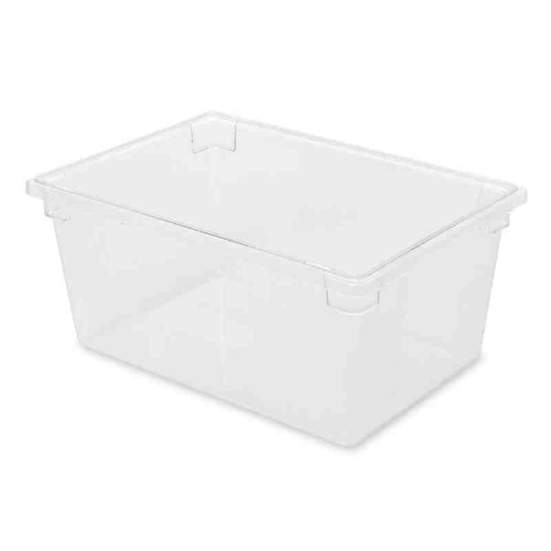 Rubbermaid FG332800CLR Clear Polycarbonate Food Storage Box - 26" x 18" x 12" - [DefendUse.com] - FG332800CLR - Food Storage