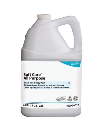 DIVERSEY 100920026 Soft Care All Purpose Hand, Hair & Body Wash, Case of 4x3.78L - [DefendUse.com] - 100920026 - Diversey Holdin