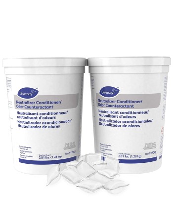 Diversey 917048 Neutralizer/Conditioner Odor Counteractant, 2 x 90 Water Soluble Packets, 5 oz. Each (Pack of 2) - [DefendUse.co