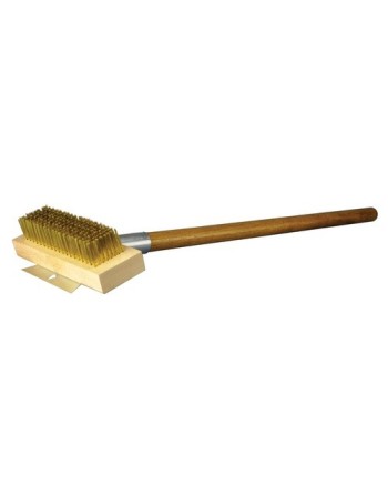 27" Ulitmate Oven/Grill Brush - HD Scraper Brass Wire - [Cleaning Supplies Canada Discounts] - CHEF203 - [DefendUse.com]
