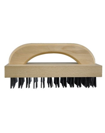 9" D Hdl Butcher Brush w/Wood Hdl/Flat Carbon Wire - [Cleaning Supplies Canada Discounts] - CHEF600 - [DefendUse.com]