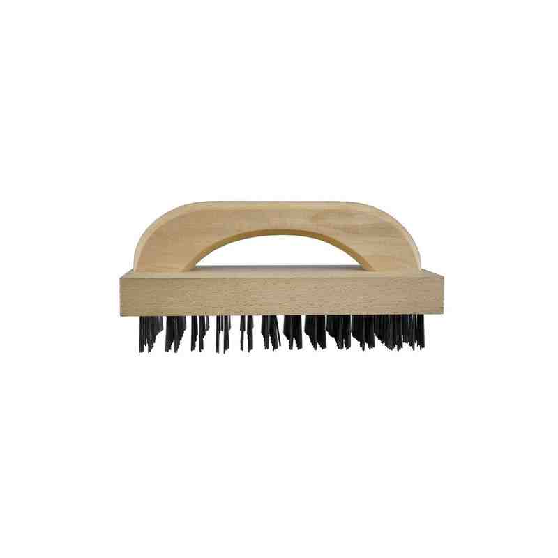 9" D Hdl Butcher Brush w/Wood Hdl/Flat Carbon Wire - [Cleaning Supplies Canada Discounts] - CHEF600 - [DefendUse.com]