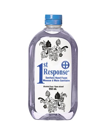 GRIME EATER 89-90 1st Response® Sanitary Hand Foam, 950 ml, Squeeze Bottle, 0% Alcohol Fragrance: Unscented - [DefendUse.com] - 