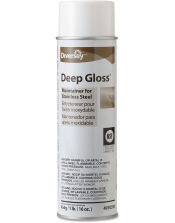 DIVERSEY 94970590, Deep Gloss, Maintainer For Stainless Steel Aerosol Surfaces, Case of 12/473g - [DefendUse.com] - 94970590 - S