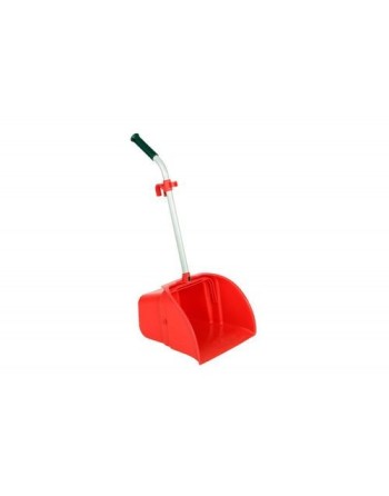 GLOBE Jumbo Debris Dust Pan w/Rubber Edge 14x14" - Light Red - [Cleaning Supplies Canada Discounts] - 4971Z - [DefendUse.com]