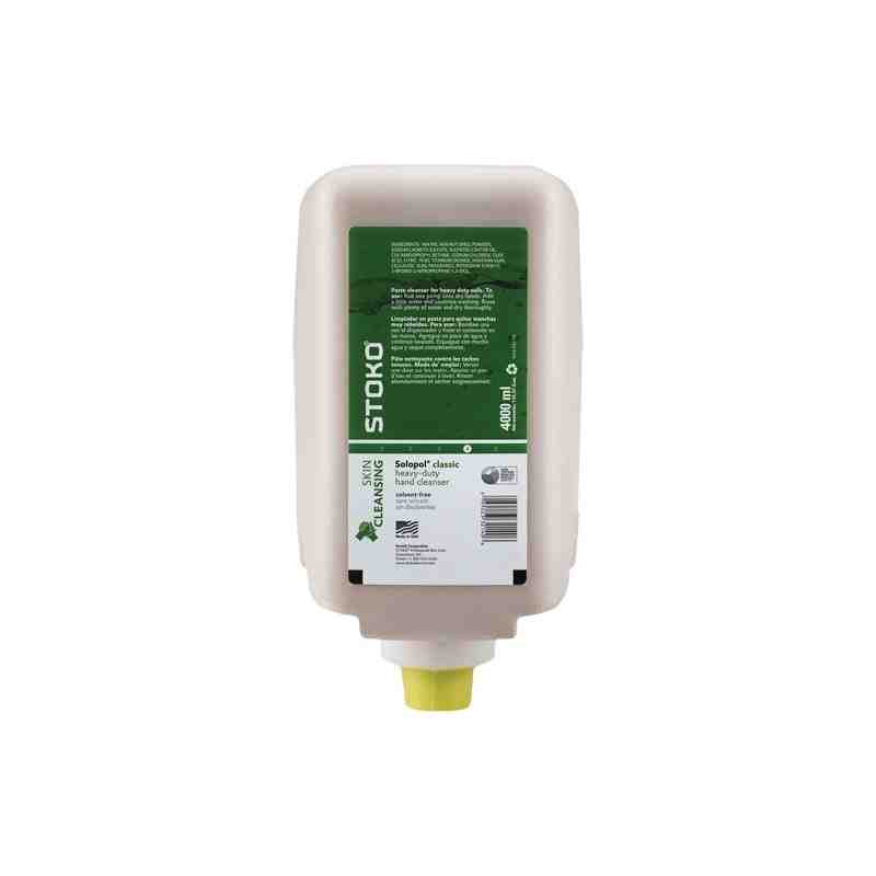 STOKO 32140 Solopol Classic Heavy-Duty Hand Cleaner, Cream, 4 L, Refill, Fresh Scent, Type: Cream - [DefendUse.com] - 32140 - De