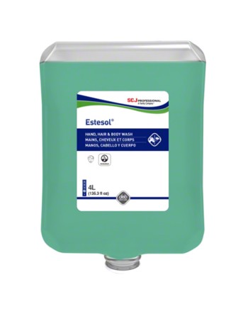SC JOHNSON PROFESSIONAL, Estesol Hand, Hair & Body Wash, Net Volume: 4000 ml, Fragrance: Rain Forest - [DefendUse.com] - HAB4LTR