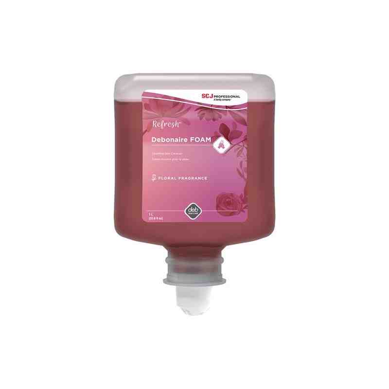SC JOHNSON 212. Refresh™ Debonaire Hand Soap, Foam, 1 L, Scented, Plastic Cartridge, Case of 8 - [DefendUse.com] - 212 - Hand So