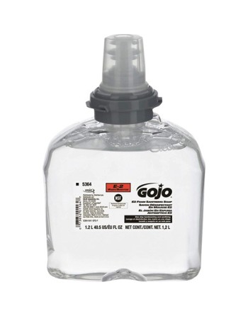 GOJO. LTX-12™ E2 Sanitizing Soap, Foam, 1.2 L, Unscented, Plastic Cartridge, Case of 2 - [Cleaning Supplies Canada Discounts] - 
