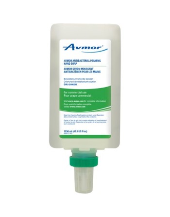 AVMOR, Antibacterial Hand Soap, Foam, 1250 ml, Unscented, - 1