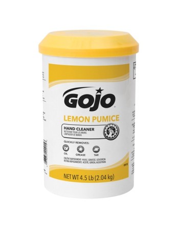 GOJO, Hand Cleaner, Pumice, 4.5 lbs., Jar/Plastic Cartridge, Lemon, Qty/Case: 6 - [DefendUse.com] - 0915-06 - Hand Cleaner Bottl