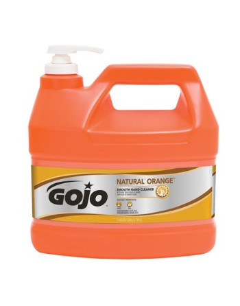 GOJO, Natural Orange™ Hand Cleaner, Cream, 3.78 L, Jug, Orange/Citrus, Qty/Case: 4 - [DefendUse.com] - 0945-04 - Hand Cleaner Bo