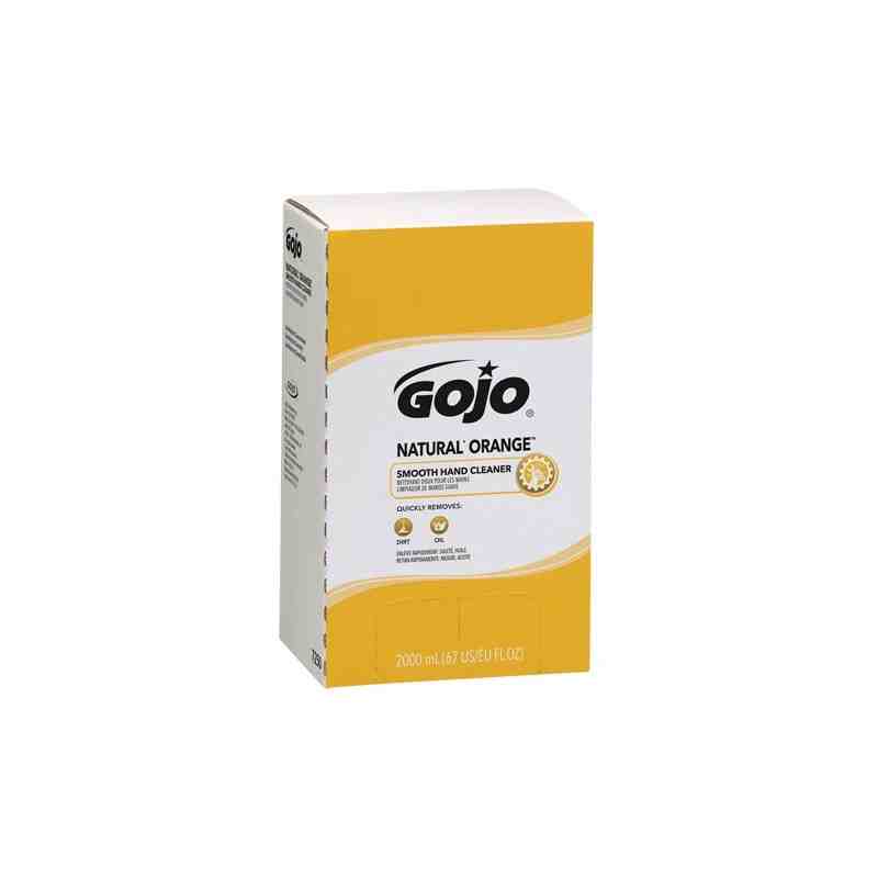 GOJO, Natural Orange™ Hand Cleaner, Liquid, 2 L, Refill, Scented - [DefendUse.com] - 7250-04 - Hand Cleaner Refills