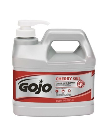 GOJO 2356-04  Cherry Gel Hand Cleaner, Pumice, 1.89 L, Pump Bottle, Cherry, Qty/Case: 4 - [DefendUse.com] - 2356-04 - Hand Clean