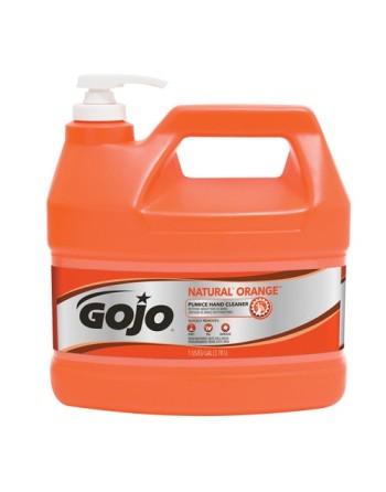 GOJO, Natural Orange™ Hand Cleaner, Pumice, 3.78 L, Pump Bottle, Orange/Citrus, Type: Pumice - [DefendUse.com] - 0955-04 - Hand 