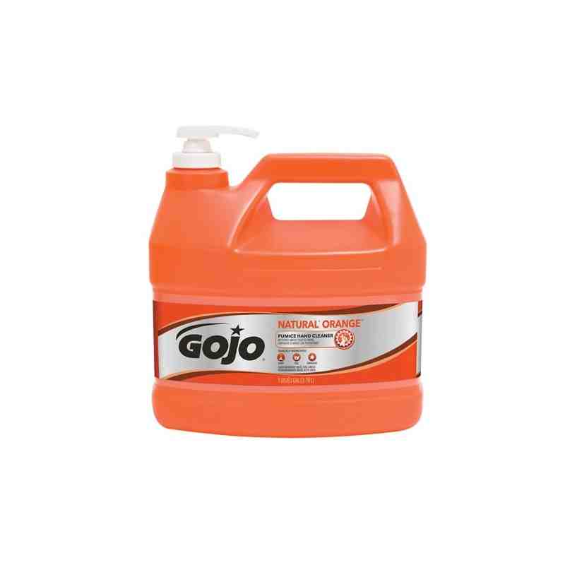 GOJO, Natural Orange™ Hand Cleaner, Pumice, 3.78 L, Pump Bottle, Orange/Citrus, Type: Pumice - [DefendUse.com] - 0955-04 - Hand 