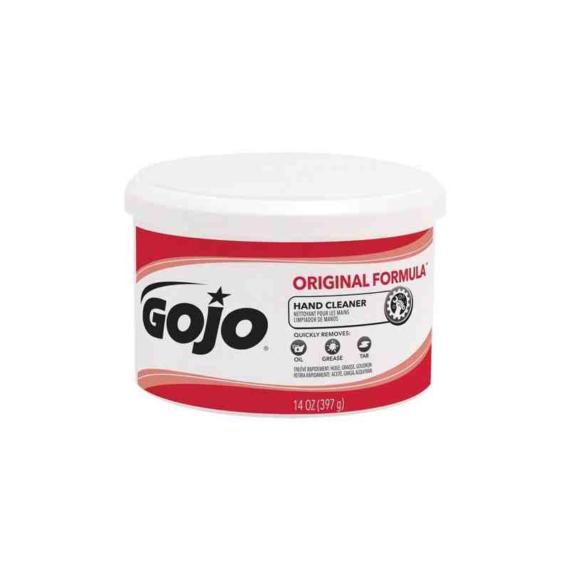 GOJO, Original Formula™ Hand Cleaner, Cream, 414 ml, Jar/Plastic Cartridge, Unscented, Qty/Case: 12 - [DefendUse.com] - 1109-12 